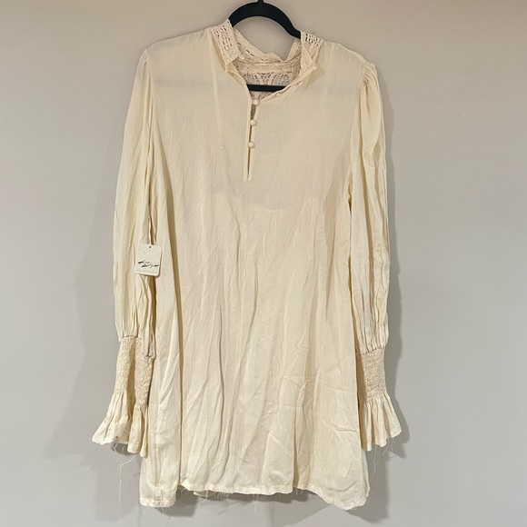 NWT Free People One Vienna Lace Boho Ivory Mini Dresses - Picture 4 of 5